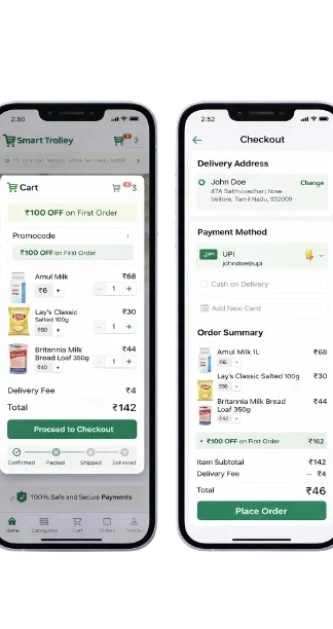 shopping grocery in mobile phone